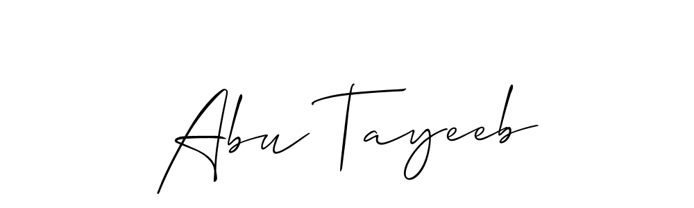 Best and Professional Signature Style for Abu Tayeeb. Allison_Script Best Signature Style Collection. Abu Tayeeb signature style 2 images and pictures png