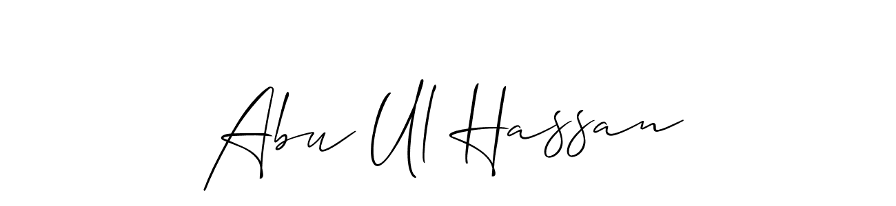 Make a short Abu Ul Hassan signature style. Manage your documents anywhere anytime using Allison_Script. Create and add eSignatures, submit forms, share and send files easily. Abu Ul Hassan signature style 2 images and pictures png