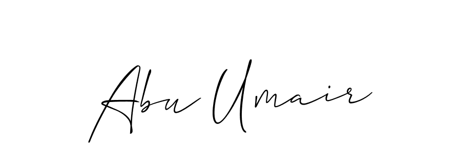 Similarly Allison_Script is the best handwritten signature design. Signature creator online .You can use it as an online autograph creator for name Abu Umair. Abu Umair signature style 2 images and pictures png