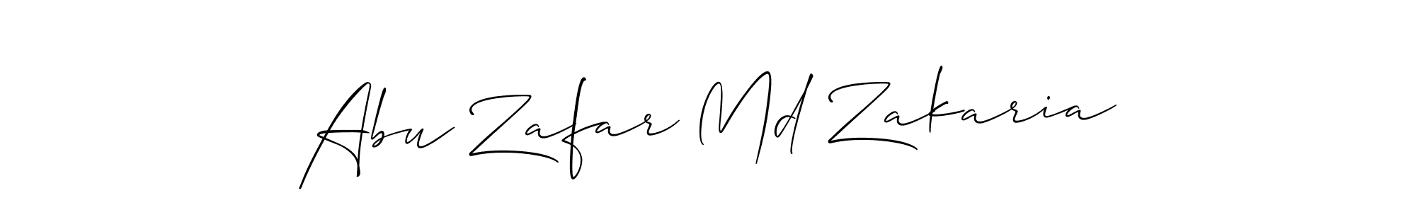 It looks lik you need a new signature style for name Abu Zafar Md Zakaria. Design unique handwritten (Allison_Script) signature with our free signature maker in just a few clicks. Abu Zafar Md Zakaria signature style 2 images and pictures png