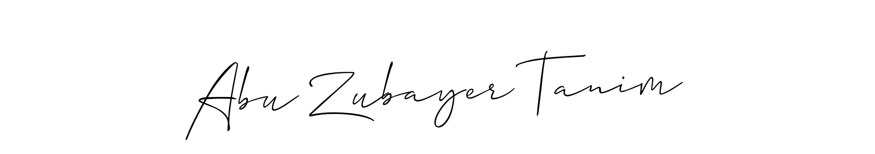 How to Draw Abu Zubayer Tanim signature style? Allison_Script is a latest design signature styles for name Abu Zubayer Tanim. Abu Zubayer Tanim signature style 2 images and pictures png