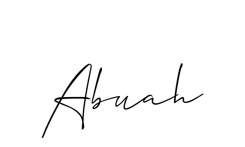 How to Draw Abuah signature style? Allison_Script is a latest design signature styles for name Abuah. Abuah signature style 2 images and pictures png