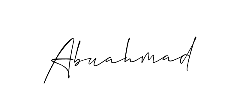 Best and Professional Signature Style for Abuahmad. Allison_Script Best Signature Style Collection. Abuahmad signature style 2 images and pictures png