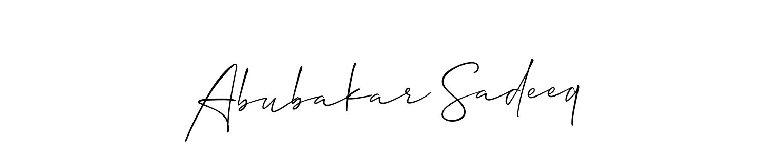 Best and Professional Signature Style for Abubakar Sadeeq. Allison_Script Best Signature Style Collection. Abubakar Sadeeq signature style 2 images and pictures png