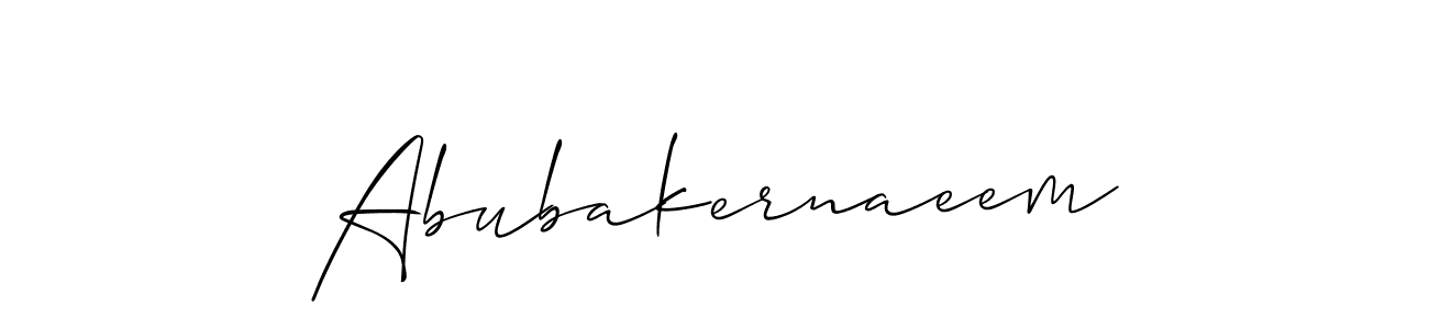 Abubakernaeem stylish signature style. Best Handwritten Sign (Allison_Script) for my name. Handwritten Signature Collection Ideas for my name Abubakernaeem. Abubakernaeem signature style 2 images and pictures png