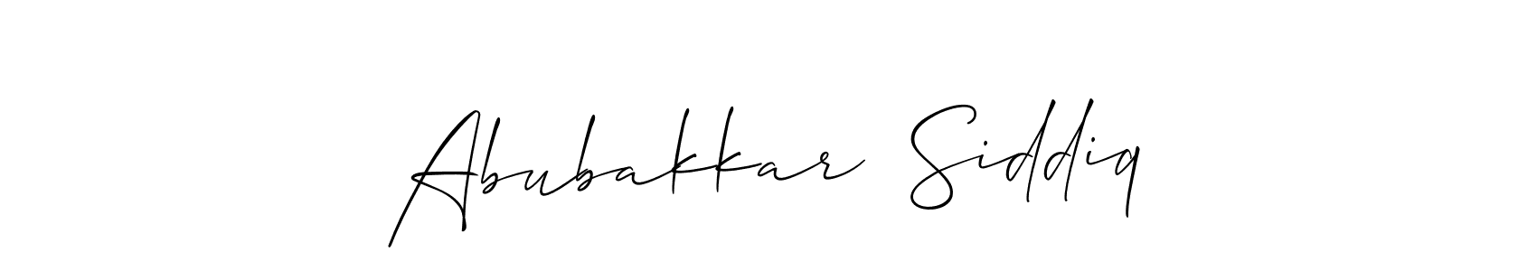 Once you've used our free online signature maker to create your best signature Allison_Script style, it's time to enjoy all of the benefits that Abubakkar  Siddiq name signing documents. Abubakkar  Siddiq signature style 2 images and pictures png