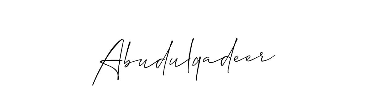 Make a beautiful signature design for name Abudulqadeer. Use this online signature maker to create a handwritten signature for free. Abudulqadeer signature style 2 images and pictures png