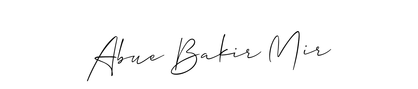 Similarly Allison_Script is the best handwritten signature design. Signature creator online .You can use it as an online autograph creator for name Abue Bakir Mir. Abue Bakir Mir signature style 2 images and pictures png