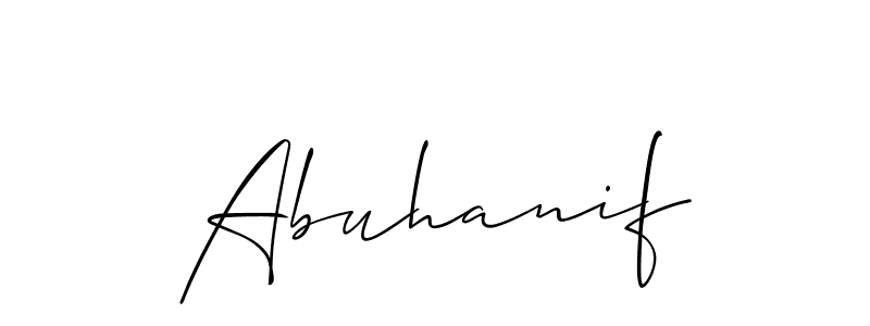 Abuhanif stylish signature style. Best Handwritten Sign (Allison_Script) for my name. Handwritten Signature Collection Ideas for my name Abuhanif. Abuhanif signature style 2 images and pictures png