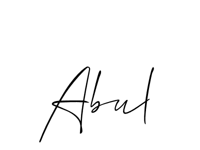 Make a beautiful signature design for name Abul. With this signature (Allison_Script) style, you can create a handwritten signature for free. Abul signature style 2 images and pictures png