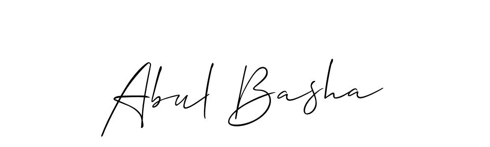 You should practise on your own different ways (Allison_Script) to write your name (Abul Basha) in signature. don't let someone else do it for you. Abul Basha signature style 2 images and pictures png