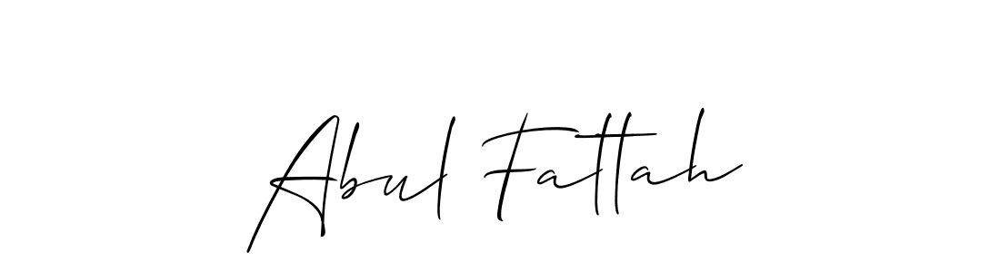 Create a beautiful signature design for name Abul Fattah. With this signature (Allison_Script) fonts, you can make a handwritten signature for free. Abul Fattah signature style 2 images and pictures png