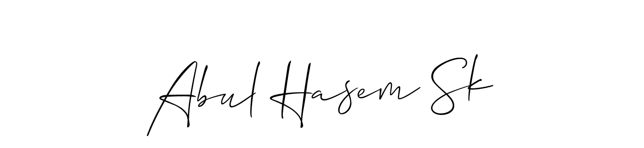 if you are searching for the best signature style for your name Abul Hasem Sk. so please give up your signature search. here we have designed multiple signature styles  using Allison_Script. Abul Hasem Sk signature style 2 images and pictures png
