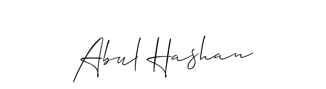Design your own signature with our free online signature maker. With this signature software, you can create a handwritten (Allison_Script) signature for name Abul Hashan. Abul Hashan signature style 2 images and pictures png