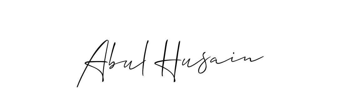 You should practise on your own different ways (Allison_Script) to write your name (Abul Husain) in signature. don't let someone else do it for you. Abul Husain signature style 2 images and pictures png