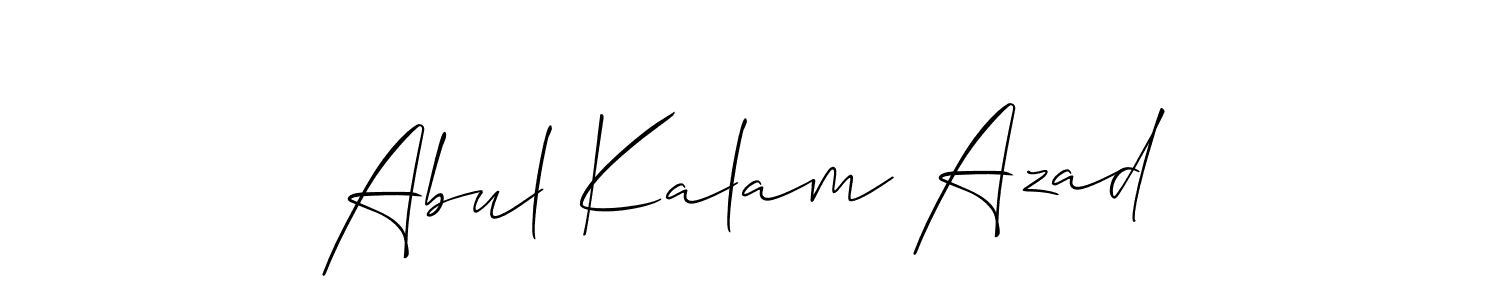Use a signature maker to create a handwritten signature online. With this signature software, you can design (Allison_Script) your own signature for name Abul Kalam Azad. Abul Kalam Azad signature style 2 images and pictures png