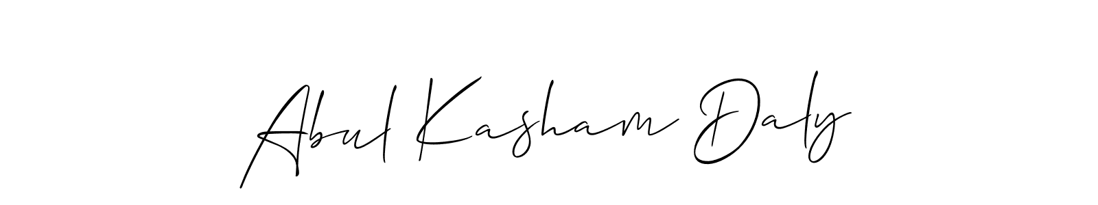 Also You can easily find your signature by using the search form. We will create Abul Kasham Daly name handwritten signature images for you free of cost using Allison_Script sign style. Abul Kasham Daly signature style 2 images and pictures png