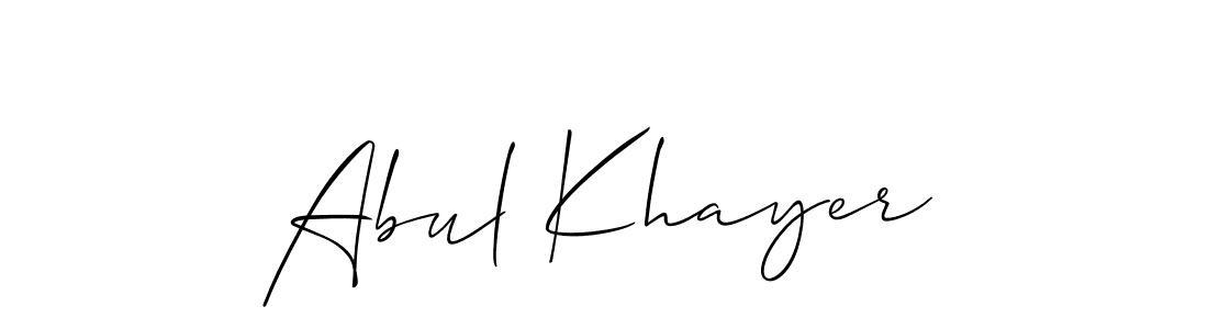 Best and Professional Signature Style for Abul Khayer. Allison_Script Best Signature Style Collection. Abul Khayer signature style 2 images and pictures png