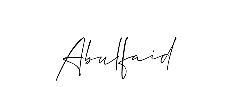It looks lik you need a new signature style for name Abulfaid. Design unique handwritten (Allison_Script) signature with our free signature maker in just a few clicks. Abulfaid signature style 2 images and pictures png
