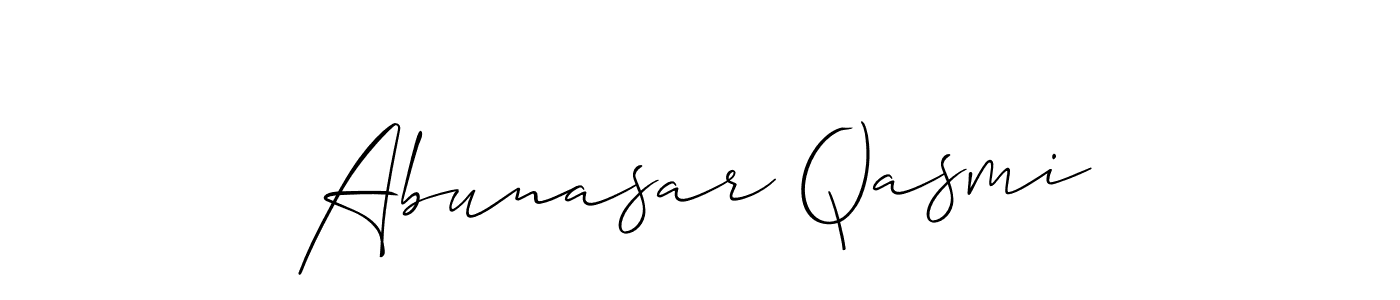 This is the best signature style for the Abunasar Qasmi name. Also you like these signature font (Allison_Script). Mix name signature. Abunasar Qasmi signature style 2 images and pictures png