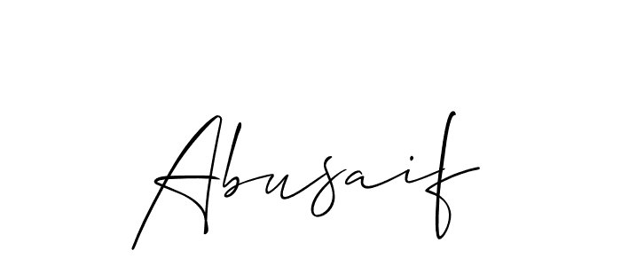 Make a short Abusaif signature style. Manage your documents anywhere anytime using Allison_Script. Create and add eSignatures, submit forms, share and send files easily. Abusaif signature style 2 images and pictures png