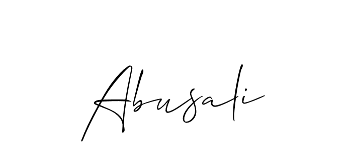 Make a beautiful signature design for name Abusali. Use this online signature maker to create a handwritten signature for free. Abusali signature style 2 images and pictures png