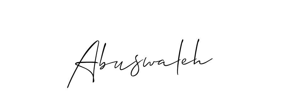 The best way (Allison_Script) to make a short signature is to pick only two or three words in your name. The name Abuswaleh include a total of six letters. For converting this name. Abuswaleh signature style 2 images and pictures png