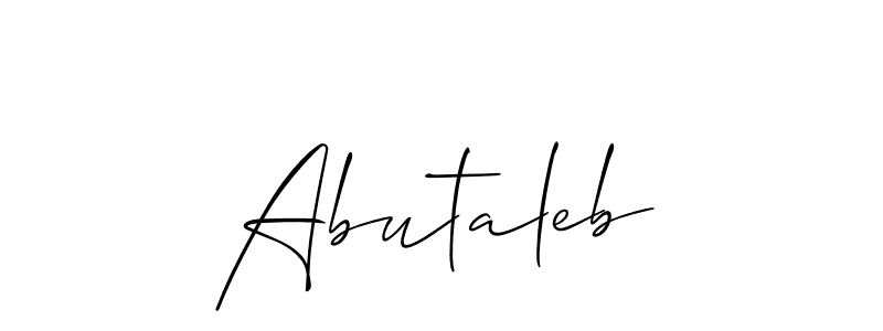 Make a beautiful signature design for name Abutaleb. Use this online signature maker to create a handwritten signature for free. Abutaleb signature style 2 images and pictures png