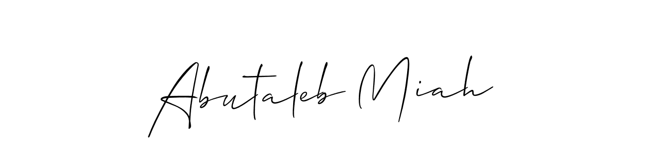 You can use this online signature creator to create a handwritten signature for the name Abutaleb Miah. This is the best online autograph maker. Abutaleb Miah signature style 2 images and pictures png