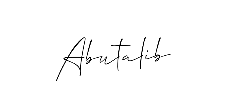 Make a beautiful signature design for name Abutalib. Use this online signature maker to create a handwritten signature for free. Abutalib signature style 2 images and pictures png
