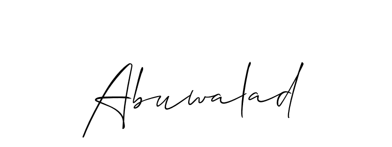 Make a beautiful signature design for name Abuwalad. Use this online signature maker to create a handwritten signature for free. Abuwalad signature style 2 images and pictures png