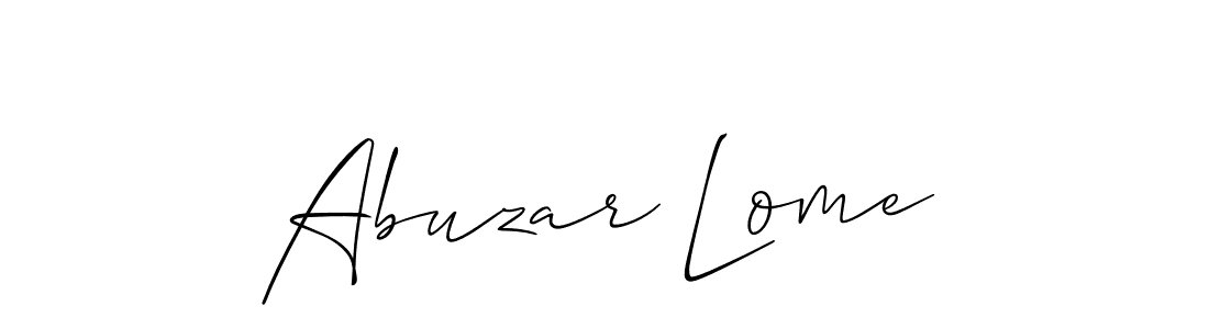 This is the best signature style for the Abuzar Lome name. Also you like these signature font (Allison_Script). Mix name signature. Abuzar Lome signature style 2 images and pictures png