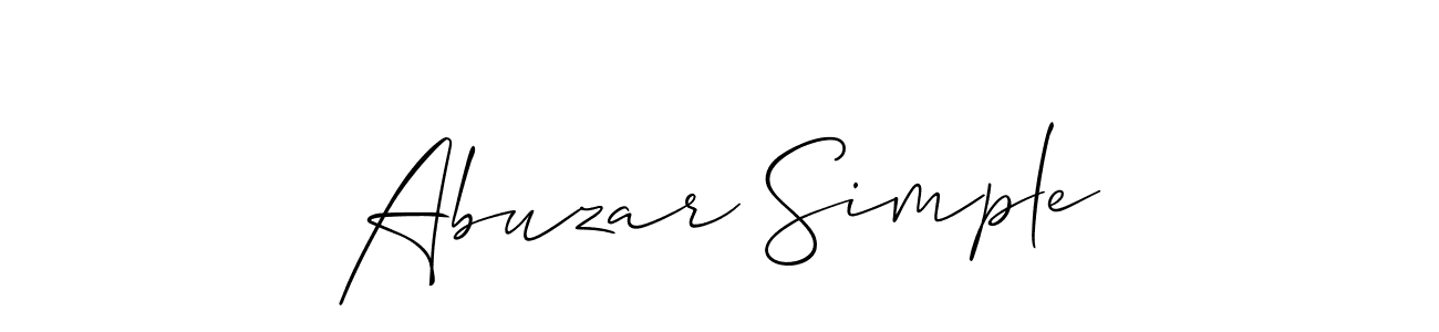 This is the best signature style for the Abuzar Simple name. Also you like these signature font (Allison_Script). Mix name signature. Abuzar Simple signature style 2 images and pictures png