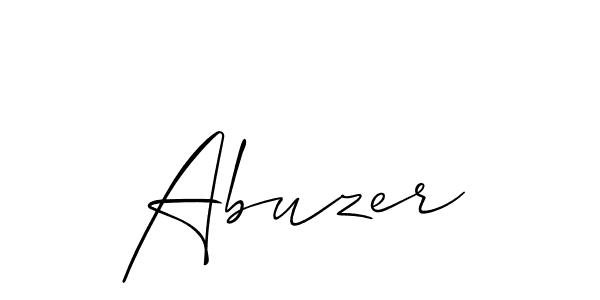 Also You can easily find your signature by using the search form. We will create Abuzer name handwritten signature images for you free of cost using Allison_Script sign style. Abuzer signature style 2 images and pictures png