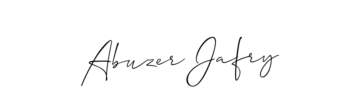 Abuzer Jafry stylish signature style. Best Handwritten Sign (Allison_Script) for my name. Handwritten Signature Collection Ideas for my name Abuzer Jafry. Abuzer Jafry signature style 2 images and pictures png