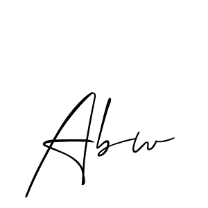 How to make Abw name signature. Use Allison_Script style for creating short signs online. This is the latest handwritten sign. Abw signature style 2 images and pictures png