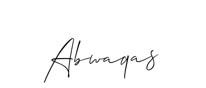 Make a beautiful signature design for name Abwaqas. Use this online signature maker to create a handwritten signature for free. Abwaqas signature style 2 images and pictures png