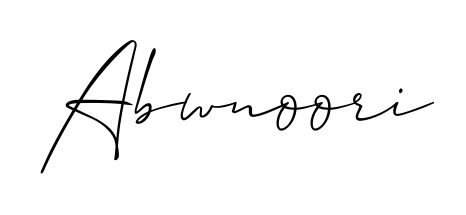 An effortless, minimalist signature concept for Abwnoori using Allison_Script design. Clean lines that look great on any document. Abwnoori signature style 2 images and pictures png