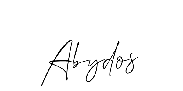 You should practise on your own different ways (Allison_Script) to write your name (Abydos) in signature. don't let someone else do it for you. Abydos signature style 2 images and pictures png