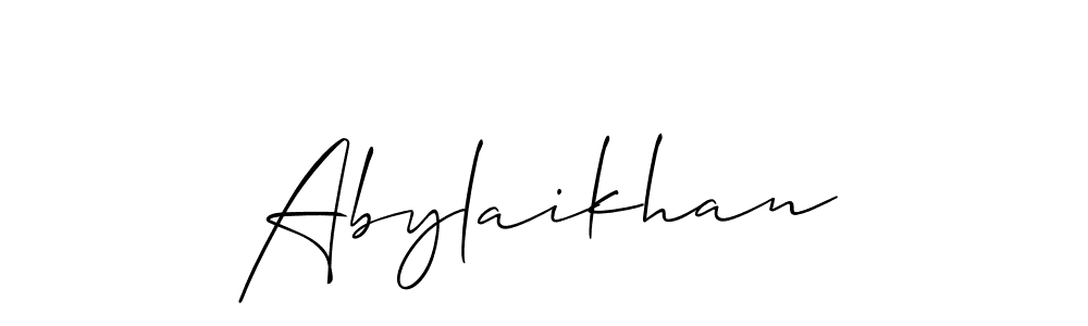 Make a short Abylaikhan signature style. Manage your documents anywhere anytime using Allison_Script. Create and add eSignatures, submit forms, share and send files easily. Abylaikhan signature style 2 images and pictures png