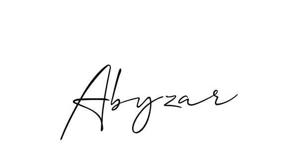 Best and Professional Signature Style for Abyzar. Allison_Script Best Signature Style Collection. Abyzar signature style 2 images and pictures png
