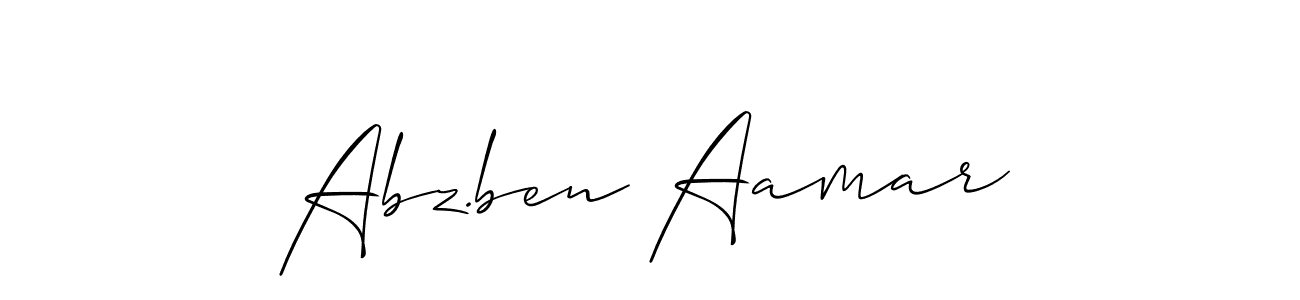 How to Draw Abz.ben Aamar signature style? Allison_Script is a latest design signature styles for name Abz.ben Aamar. Abz.ben Aamar signature style 2 images and pictures png