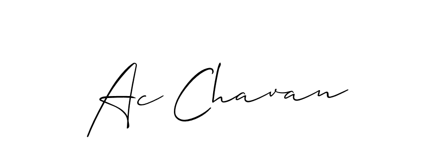 It looks lik you need a new signature style for name Ac Chavan. Design unique handwritten (Allison_Script) signature with our free signature maker in just a few clicks. Ac Chavan signature style 2 images and pictures png