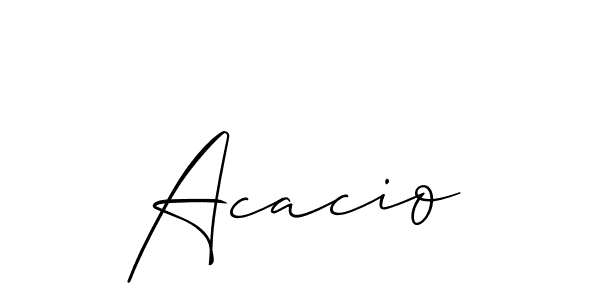 You should practise on your own different ways (Allison_Script) to write your name (Acacio) in signature. don't let someone else do it for you. Acacio signature style 2 images and pictures png