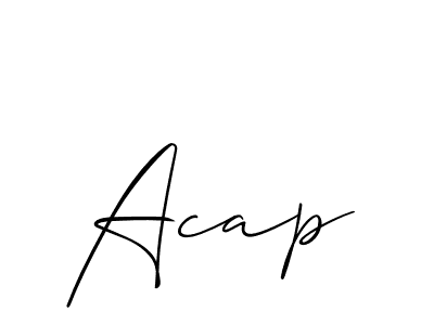 if you are searching for the best signature style for your name Acap. so please give up your signature search. here we have designed multiple signature styles  using Allison_Script. Acap signature style 2 images and pictures png