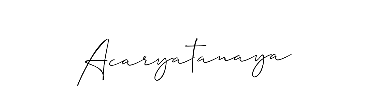 How to make Acaryatanaya signature? Allison_Script is a professional autograph style. Create handwritten signature for Acaryatanaya name. Acaryatanaya signature style 2 images and pictures png