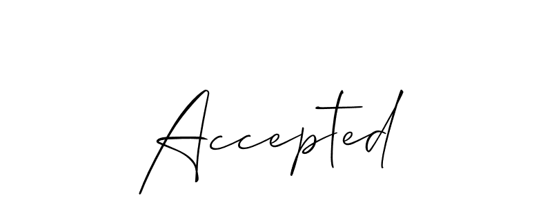 This is the best signature style for the Accepted name. Also you like these signature font (Allison_Script). Mix name signature. Accepted signature style 2 images and pictures png