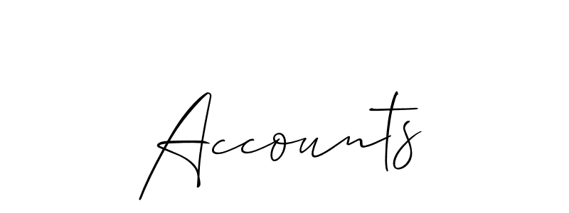 You can use this online signature creator to create a handwritten signature for the name Accounts. This is the best online autograph maker. Accounts signature style 2 images and pictures png