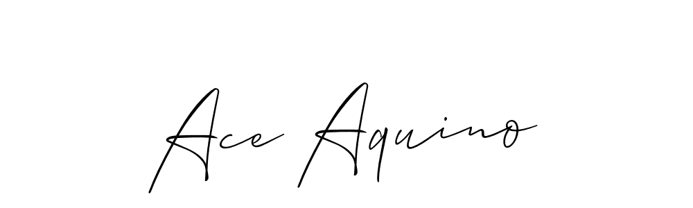 if you are searching for the best signature style for your name Ace Aquino. so please give up your signature search. here we have designed multiple signature styles  using Allison_Script. Ace Aquino signature style 2 images and pictures png