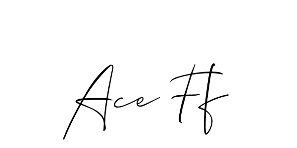 Also You can easily find your signature by using the search form. We will create Ace Ff name handwritten signature images for you free of cost using Allison_Script sign style. Ace Ff signature style 2 images and pictures png